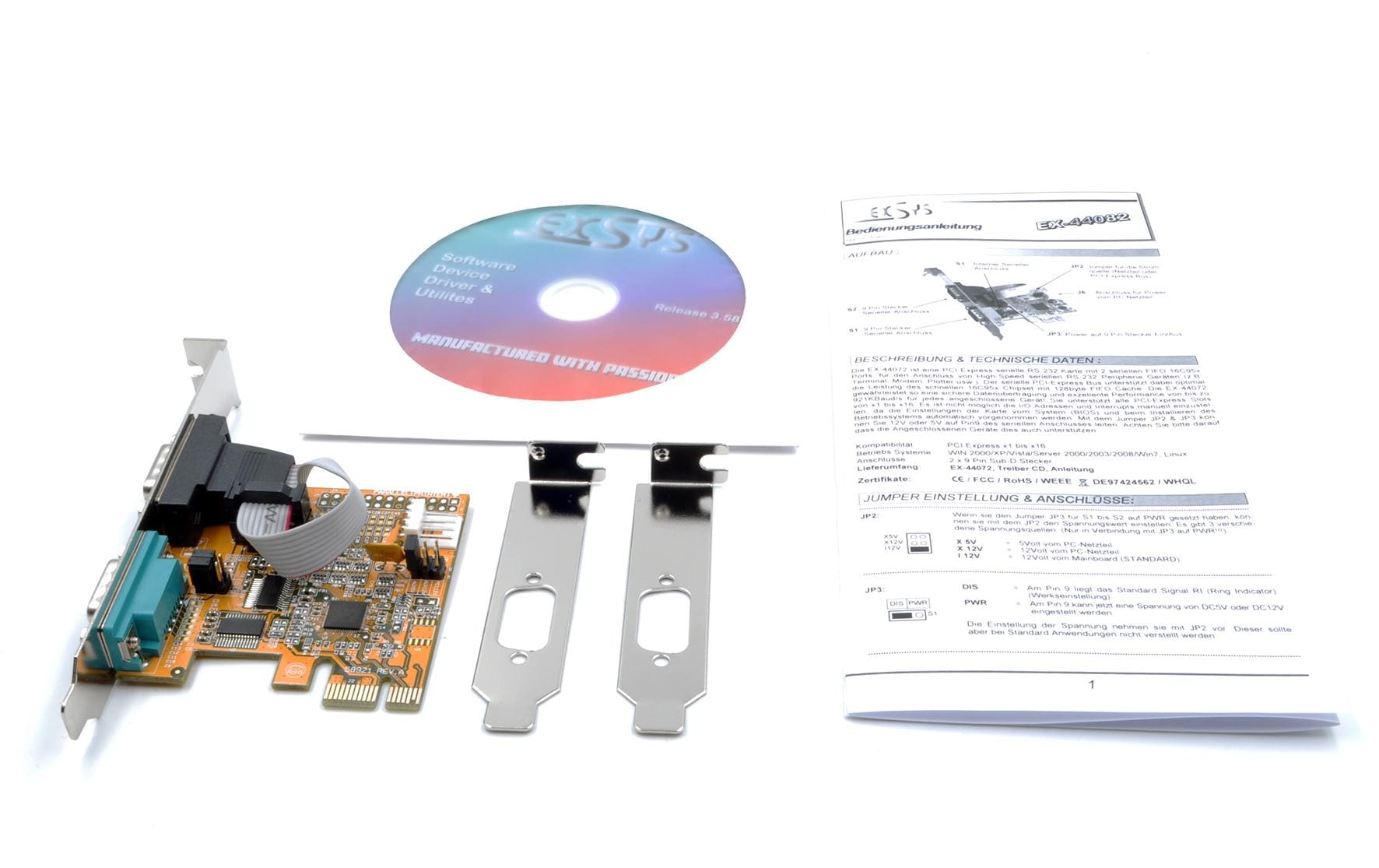 Exsys PCI-Express-Karte EX-44082