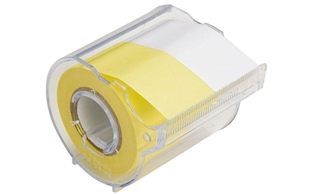 NT Cutter Notizzettel-Dispenser Yamato 2.5 cm Gelb/Weiss, 2 Rollen