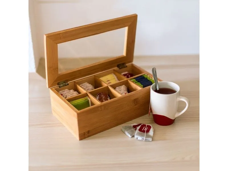 relaxdays Teebeutel-Box Braun relaxdays Teebeutel-Box Braun