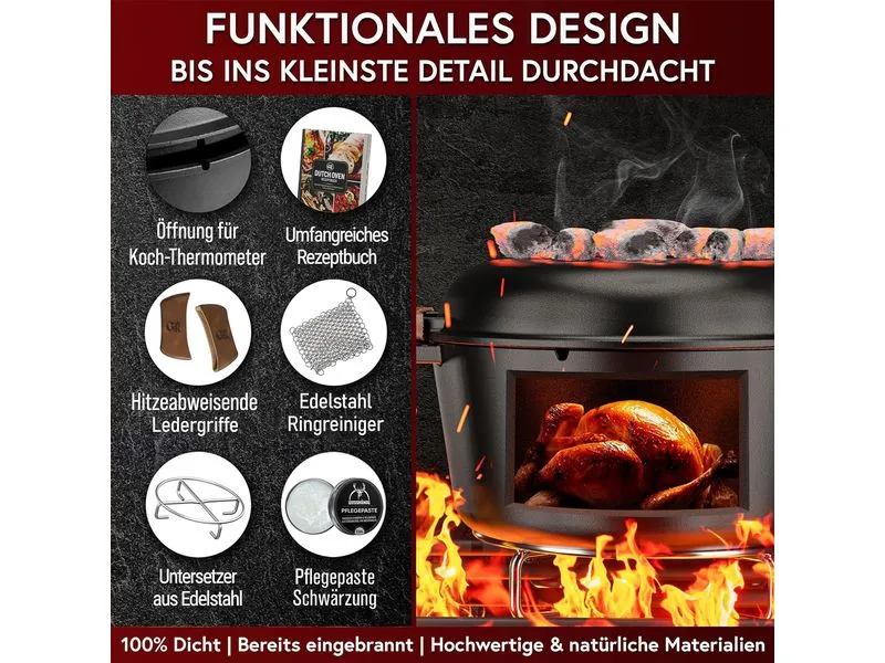 Gusskoenig 2in1 Dutch Oven -Topf 4.8 l und Pfanne 1.8 l Gusskoenig 2in1 Dutch Oven -Topf 4.8 l und Pfanne 1.8 l