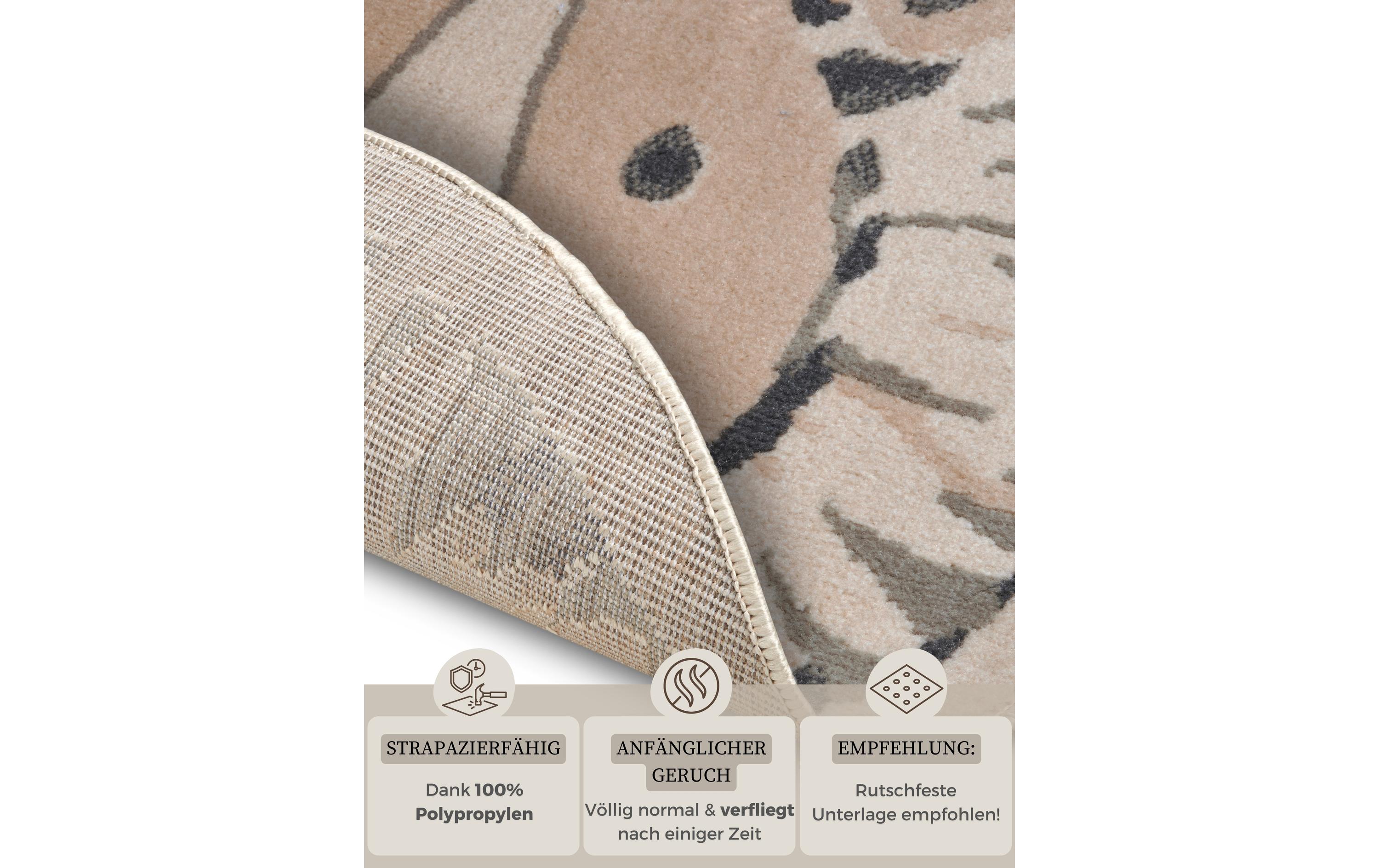 Hanse Home Spielteppich Lion 140 cm, Grau