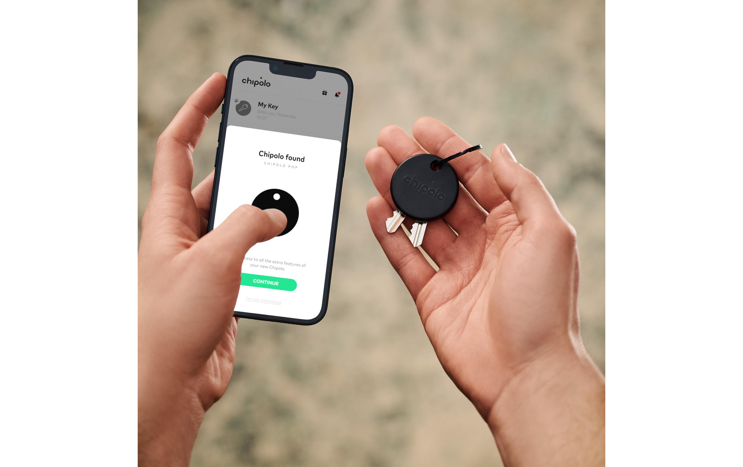 Chipolo POP 4er-Set Schwarz