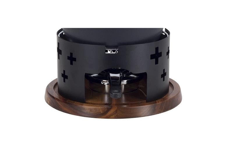 Nouvel Fondue-Rechaud CH-Kreuz Schwarz