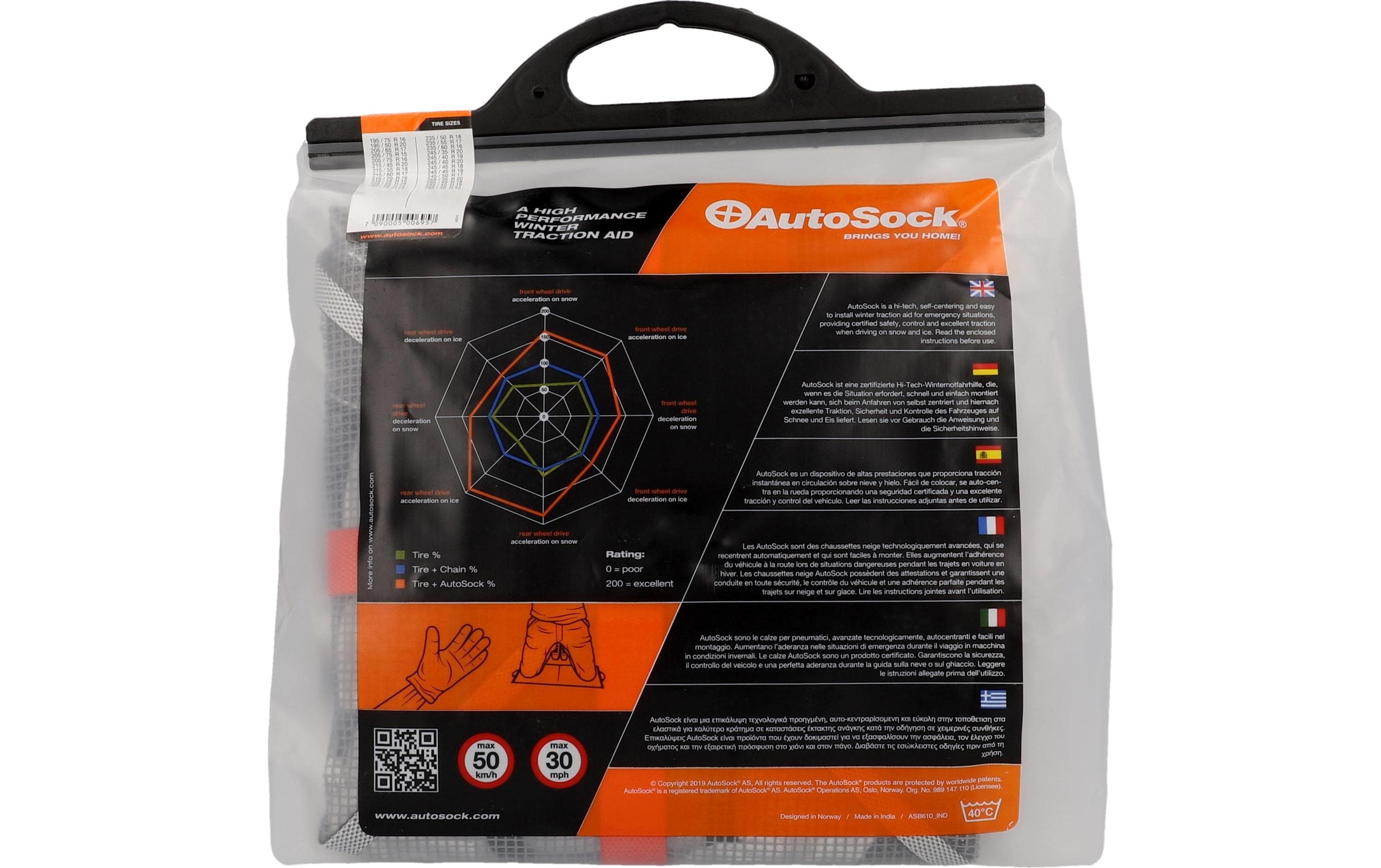 Autosock Textilschneekette GR 695, 2 Stück