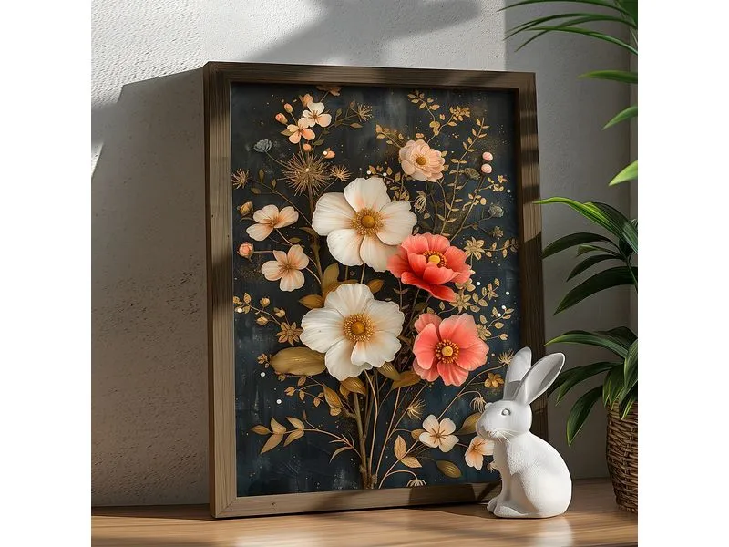 Wallxpert Bild Flowers 35 x 47 cm