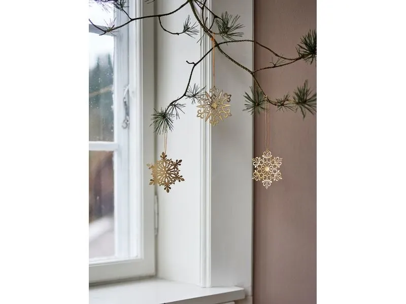 Bloomingville Weihnachtsschmuck Mani Ornament 3-teilig, Gold Bloomingville Weihnachtsschmuck Mani Ornament 3-teilig, Gold