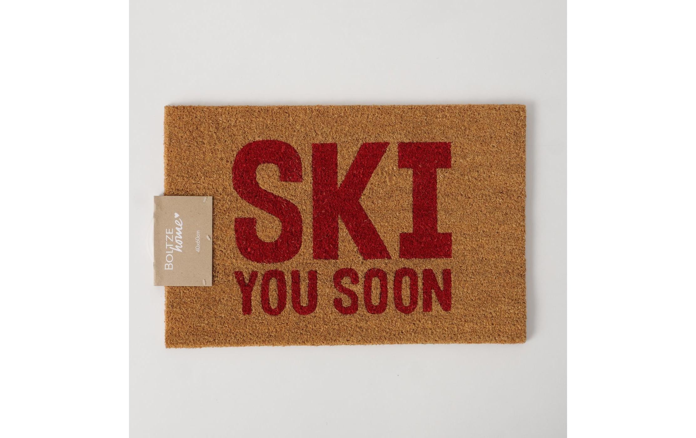 Boltze Fussmatte Skiing 60 x 40 cm