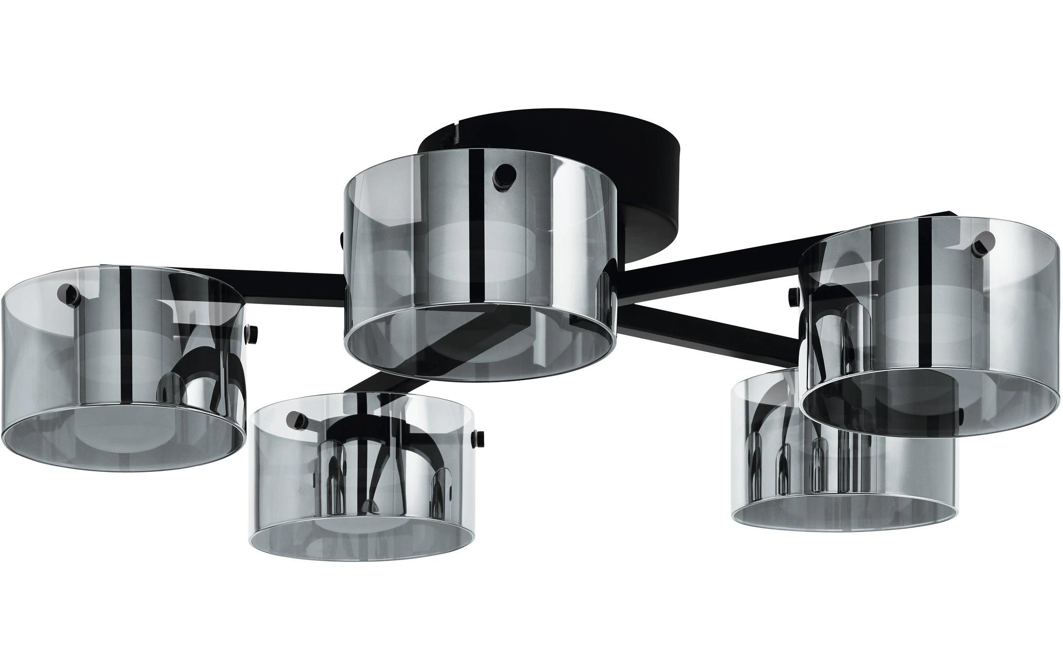 EGLO Leuchten LED-Deckenleuchte Copillos LED 5 x 5, 4W 3000K Silber