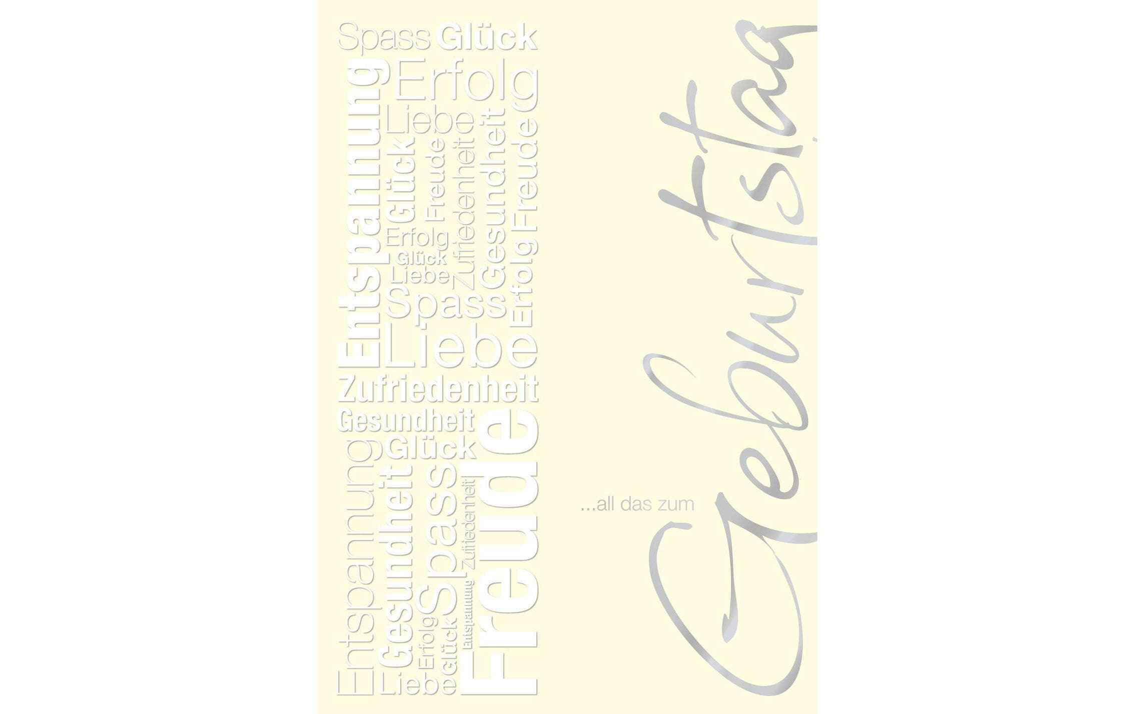 ABC Geburtstagskarte Klassisch, Maxi