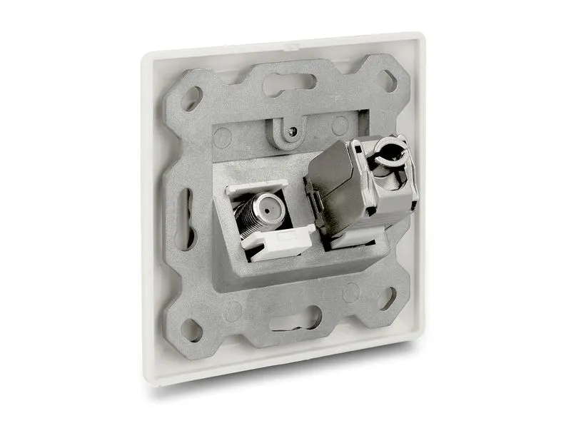 Delock Montageset Keystone 2 Port Anschlussdose Delock Montageset Keystone 2 Port Anschlussdose