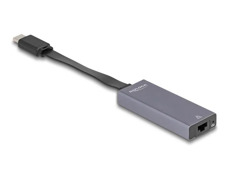 Delock Netzwerk-Adapter USB Typ-C - RJ45, 2.5 Gbps