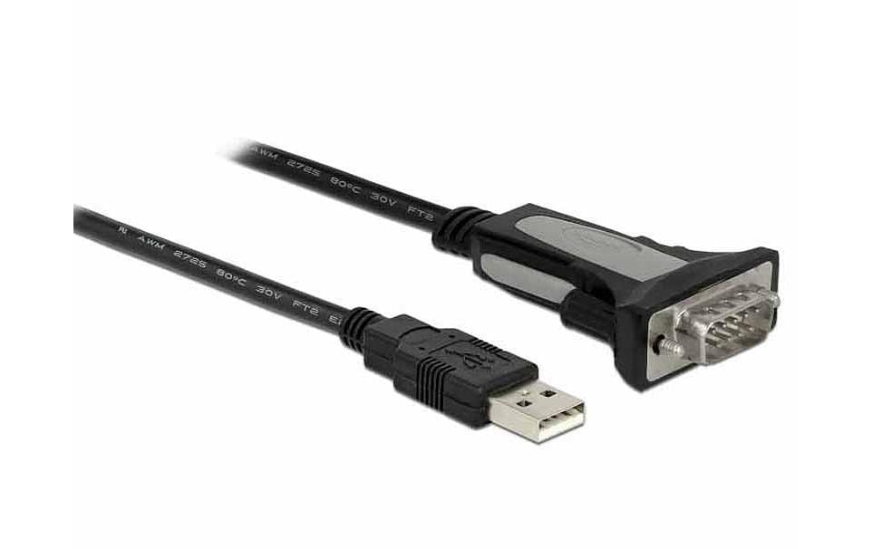 Delock Serial-Adapter USB-A zu RS-232 DB9, 4m Delock Serial-Adapter USB-A zu RS-232 DB9, 4m