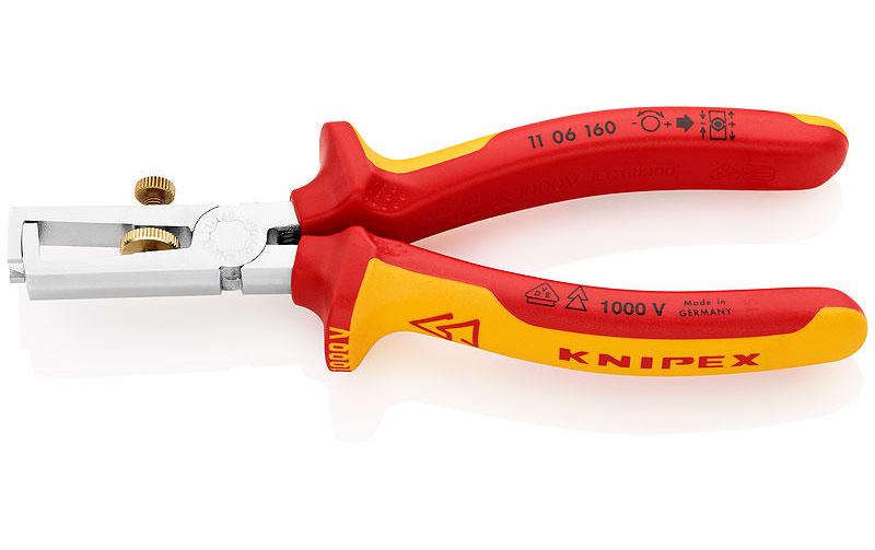 Knipex Abisolierzange 160 mm 1000 V verchromt