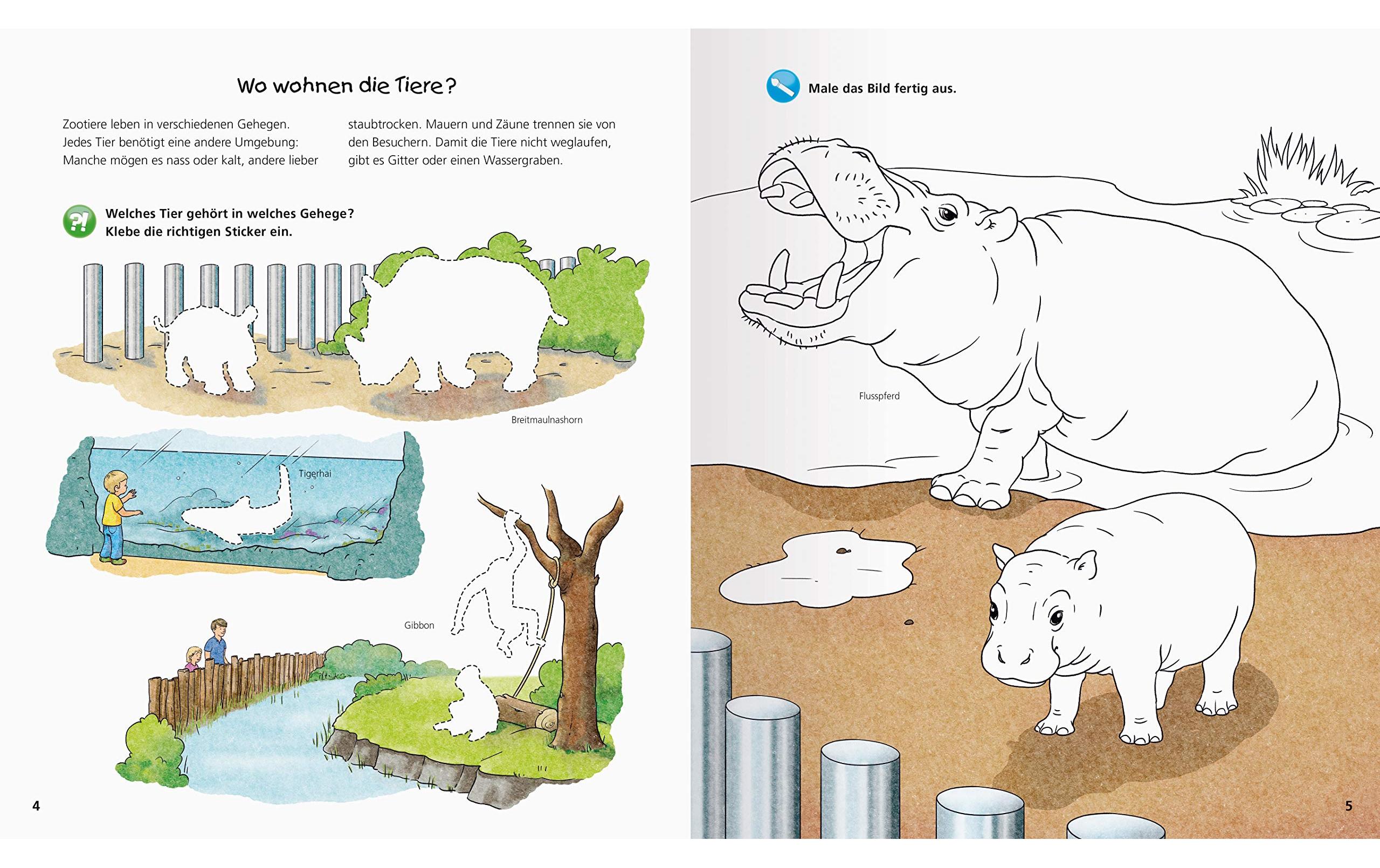 Ravensburger Kinder-Sachbuch WWW Aktiv-Heft: Im Zoo