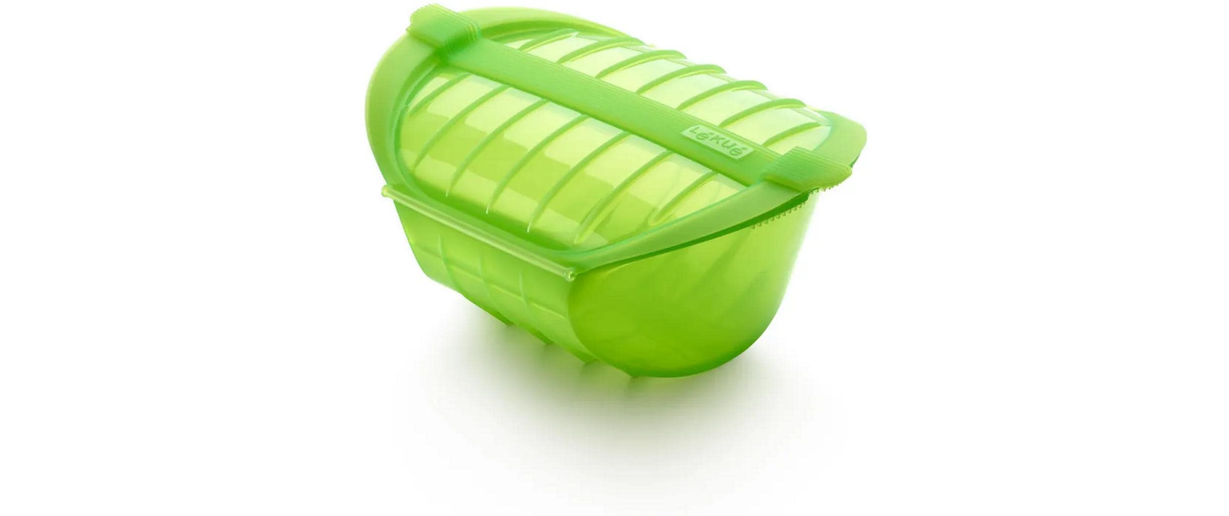Lékué Mikrowellen-Dampfgarer Tief Grün