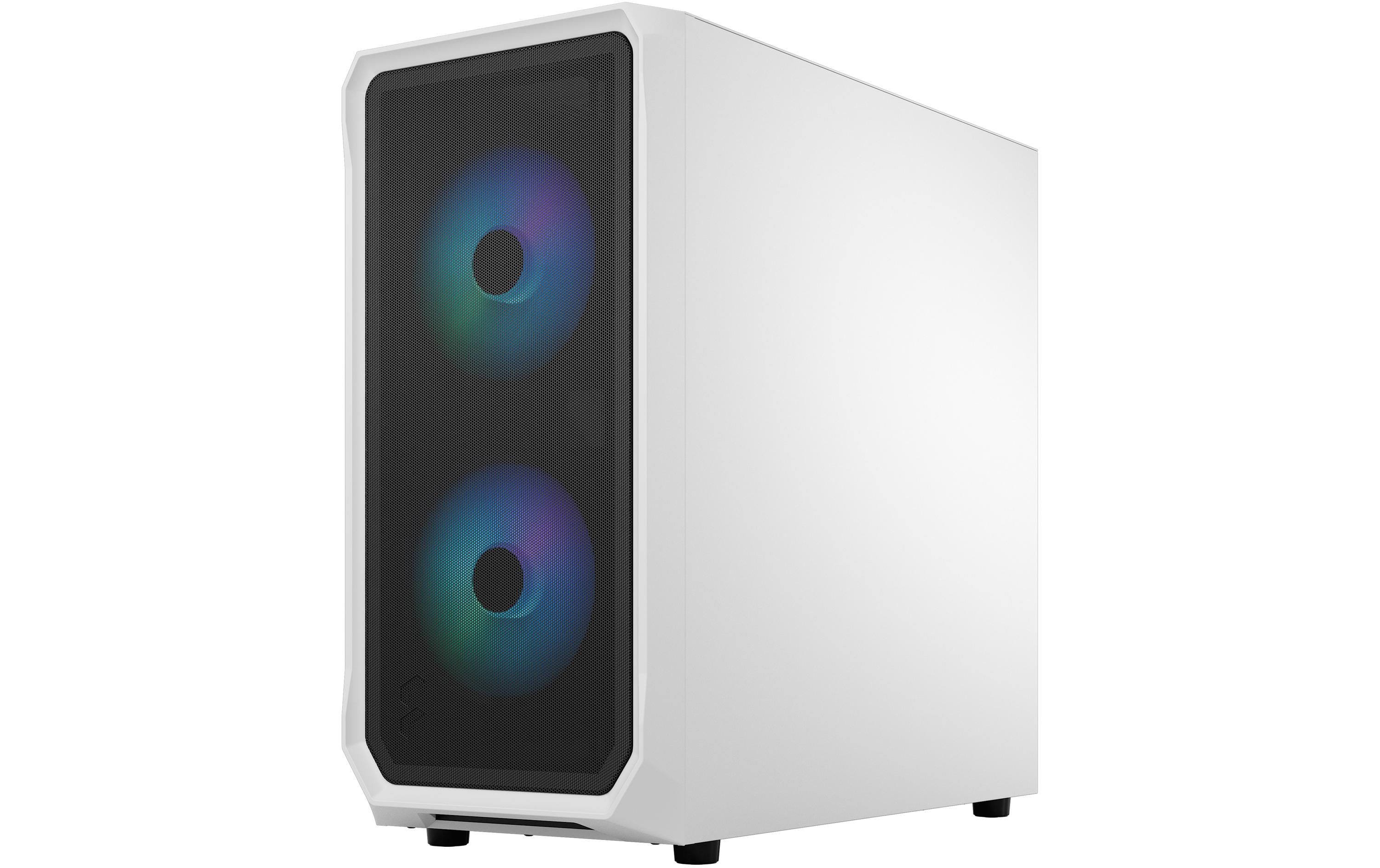 Fractal Design PC-Gehäuse Focus 2 RGB TG Clear Tint Weiss