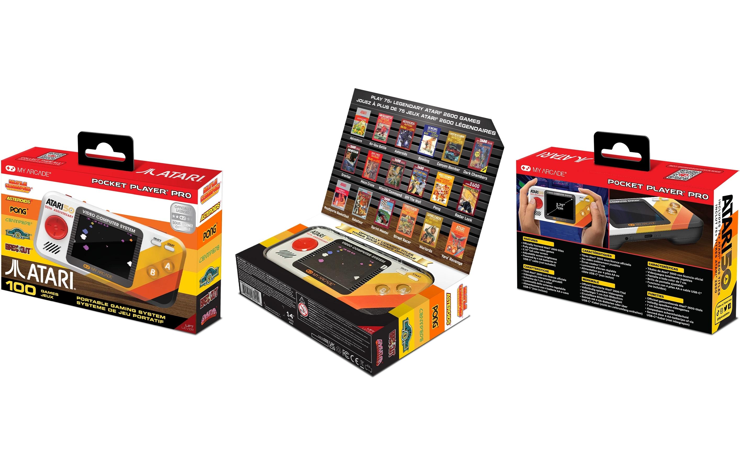 MyArcade Spielkonsole Pocket Player Pro Atari