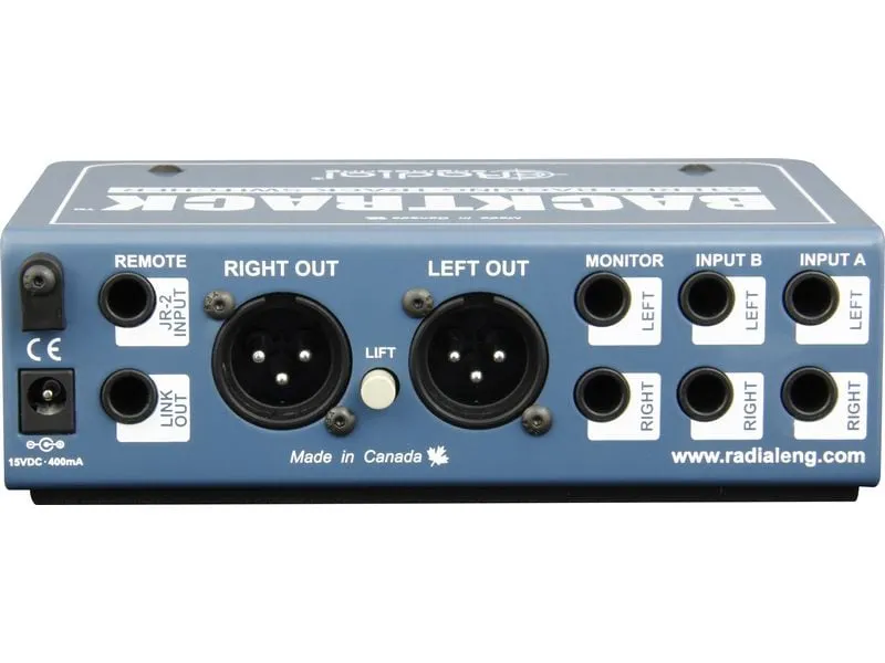 Radial BackTrack Stereo-Audioumschalter Stahl Blau