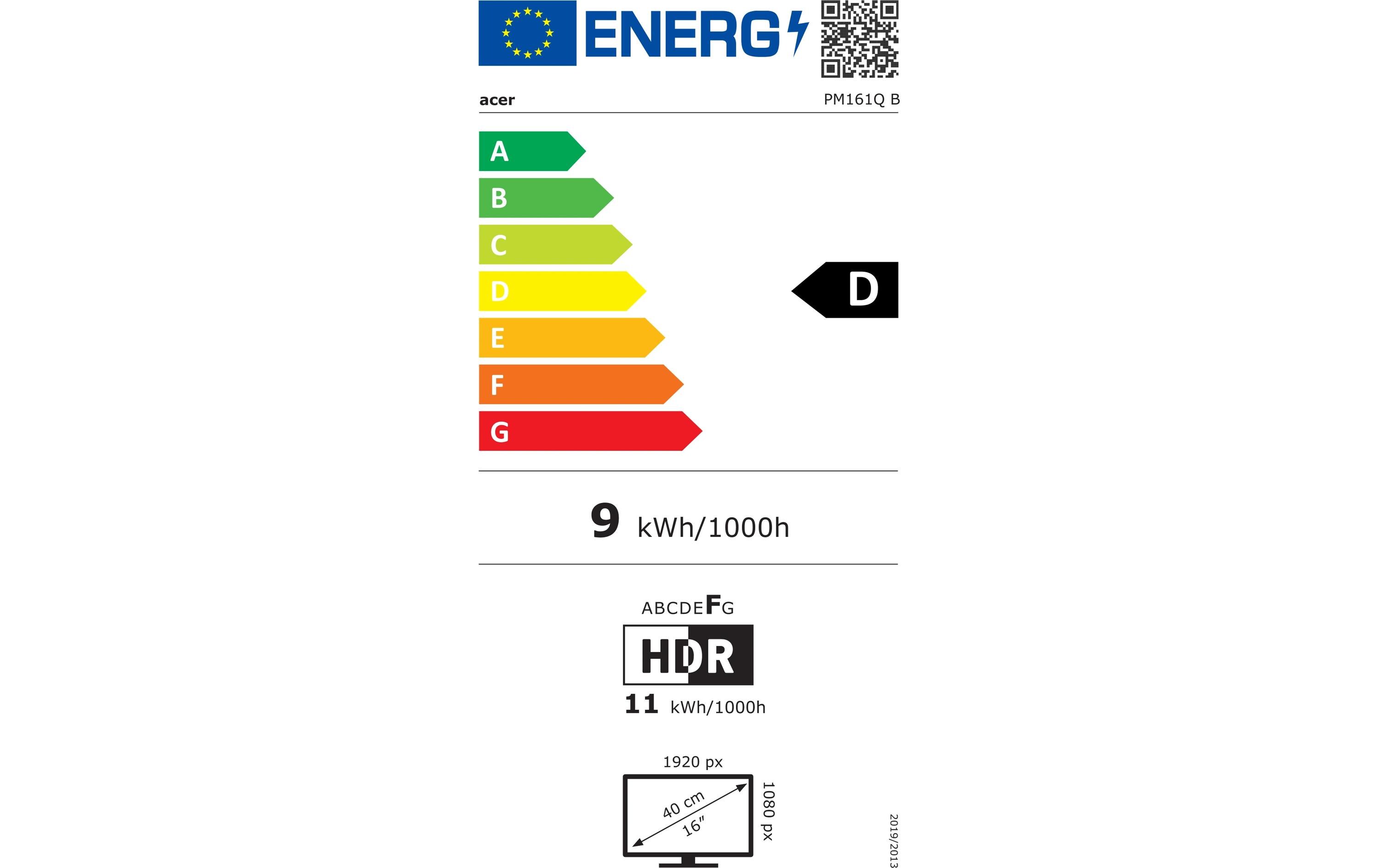 Acer Monitor PM161QB1bmiuux