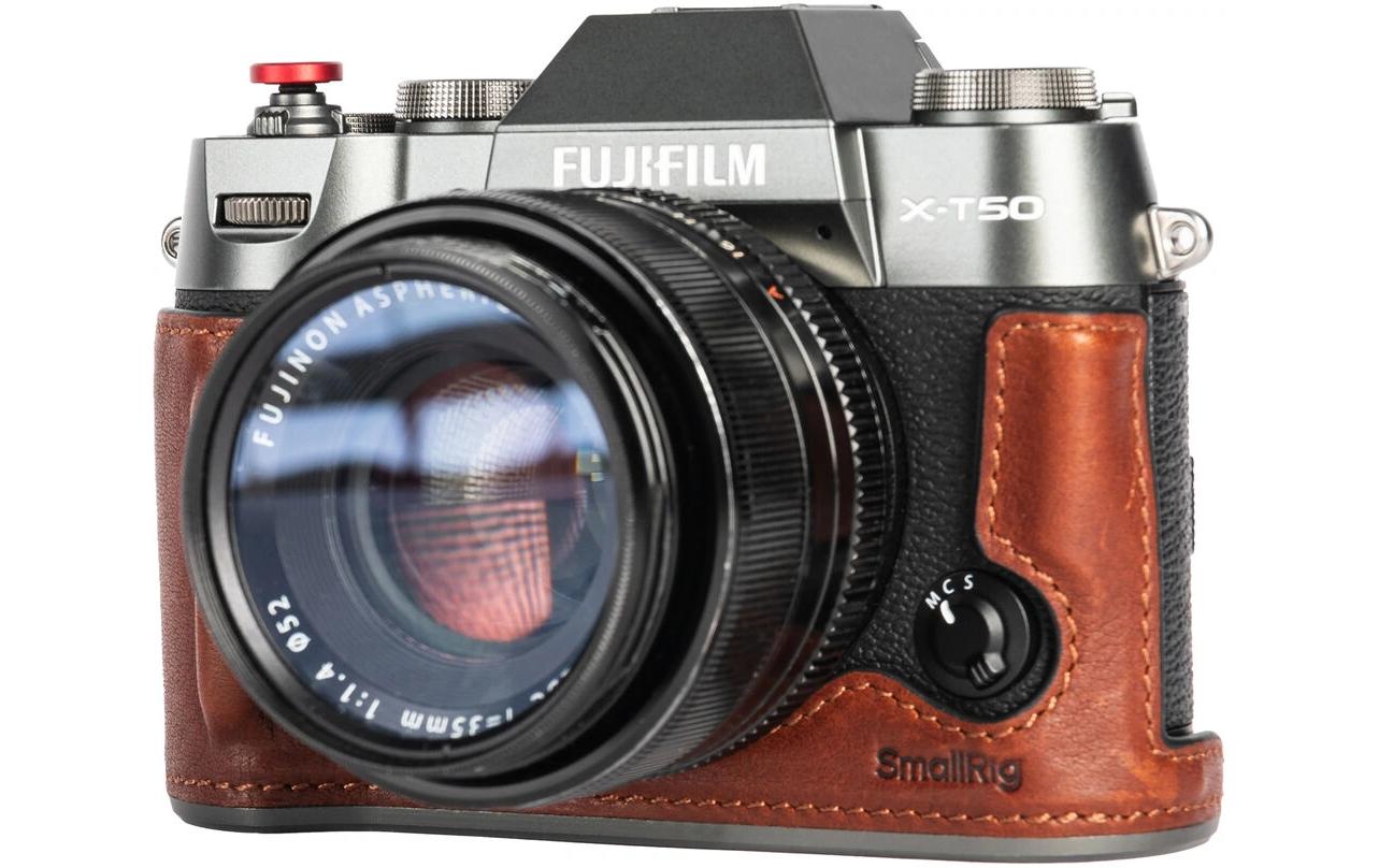 Smallrig Leder-Halbtaschen-Kit für FUJIFILM X-T50 Braun