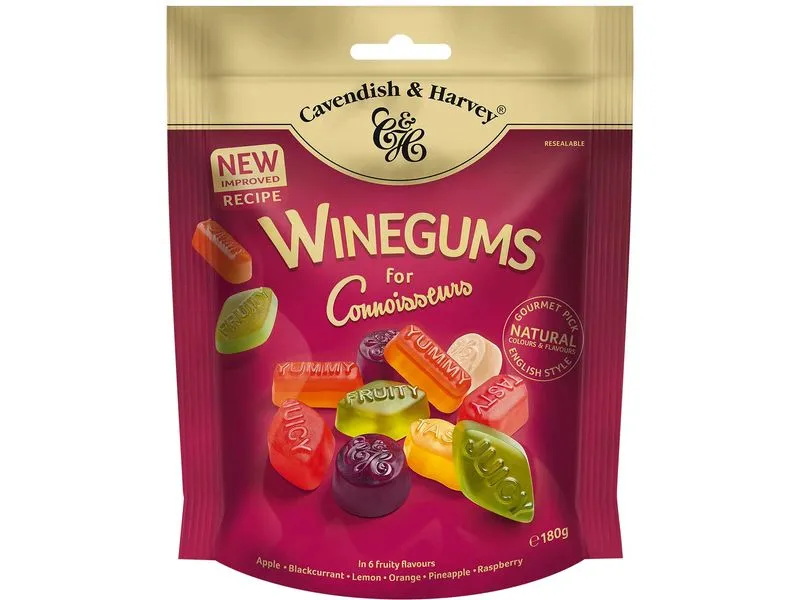 Cavendish & Harvey Winegums for Connoisseurs 180 g Cavendish & Harvey Winegums for Connoisseurs 180 g