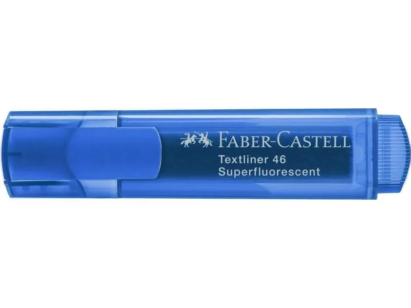 Faber-Castell Textmarker 1546 superfluorescent Blau Faber-Castell Textmarker 1546 superfluorescent Blau