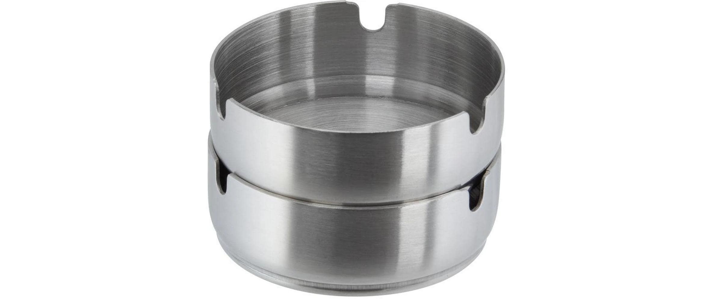 APS Aschenbecher Atlas 8 cm, Silber