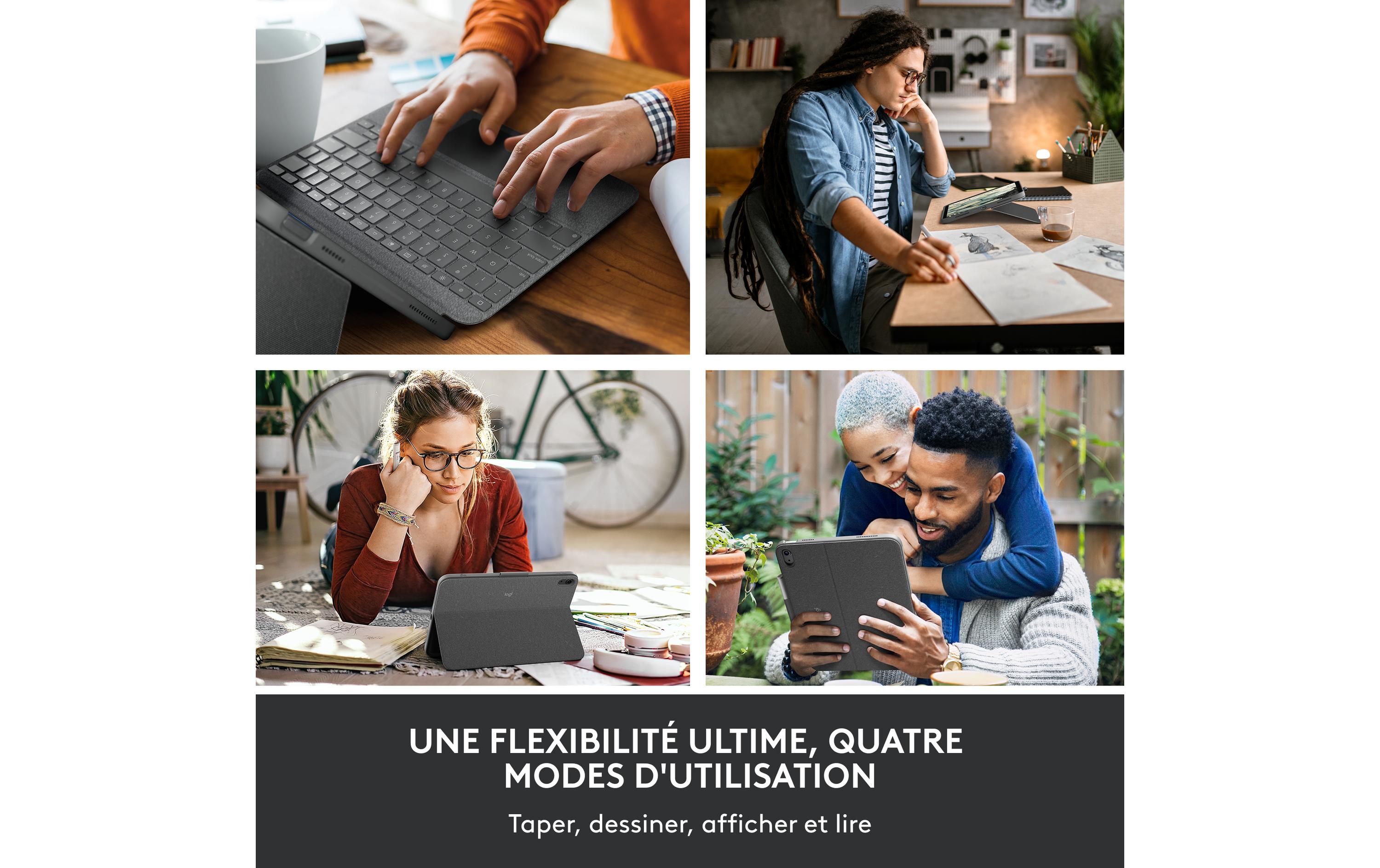 Logitech Tablet Tastatur Cover Combo Touch iPad 10.9 (10. Gen.)