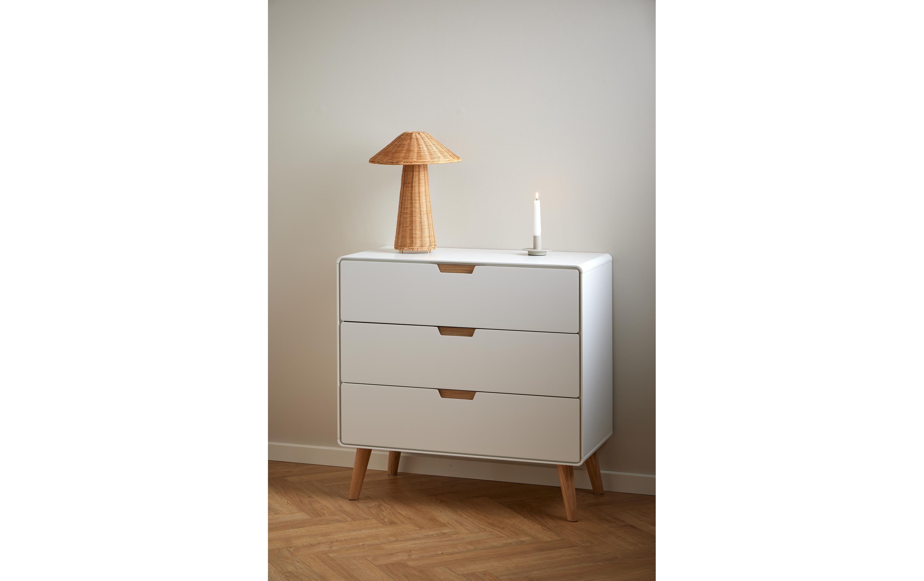 AC Design Kommode Lowell 80 x 80 cm, Weiss