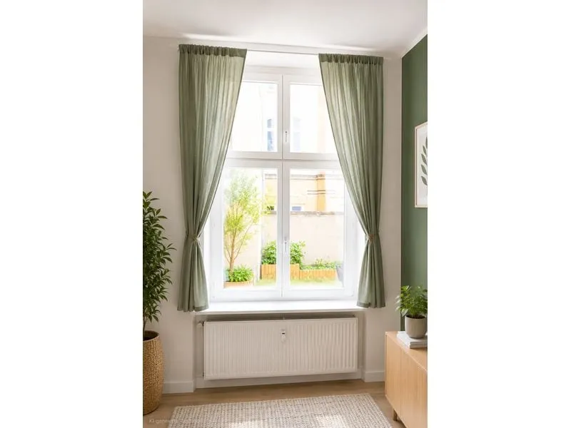 Urbanara URBANARA Vorhang 2er-Set Musselin Trofa 135 cm x 320 cm