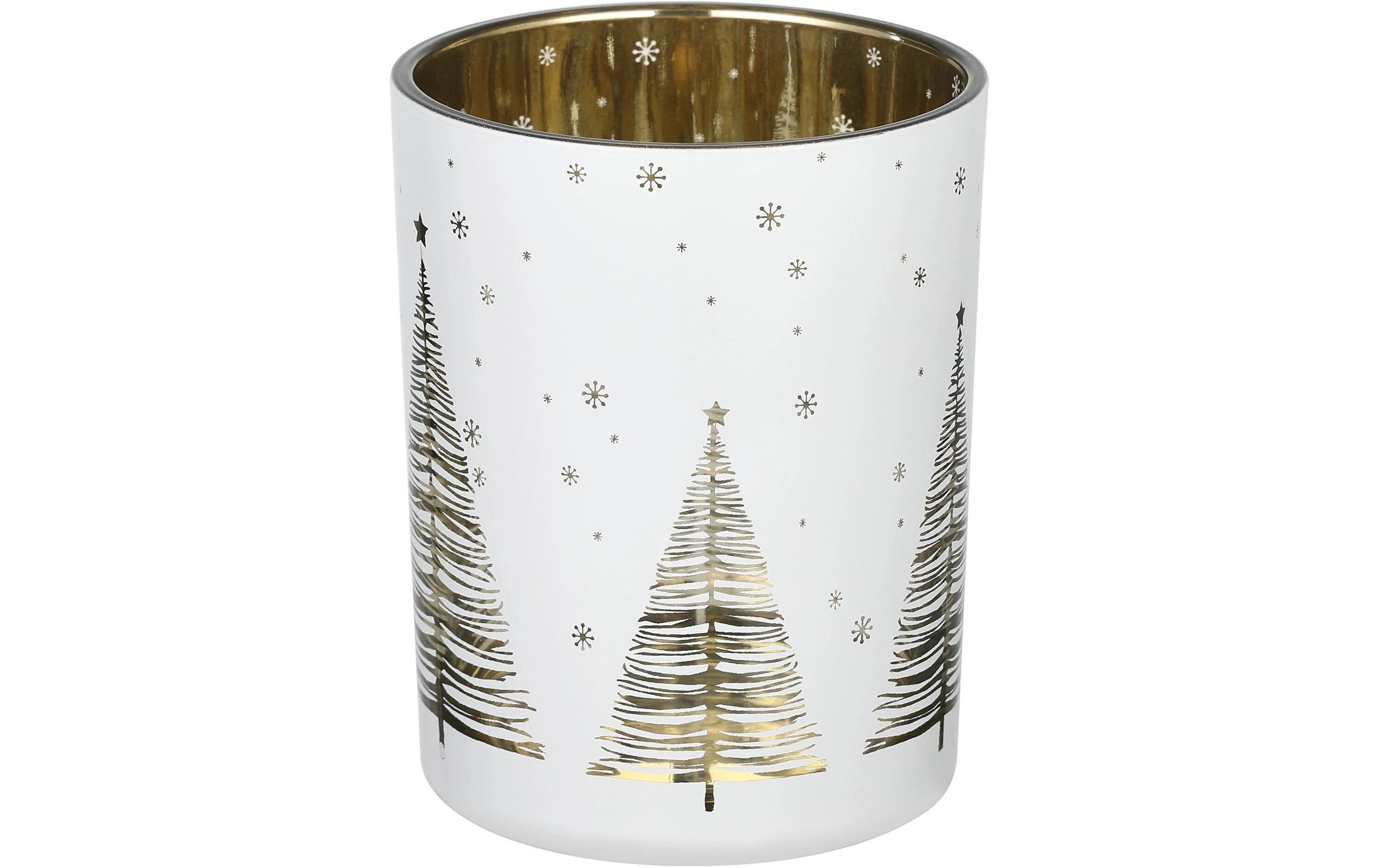 EGLO Weihnachtswindlicht Lukut Ø 10 cm, Gold/Weiss