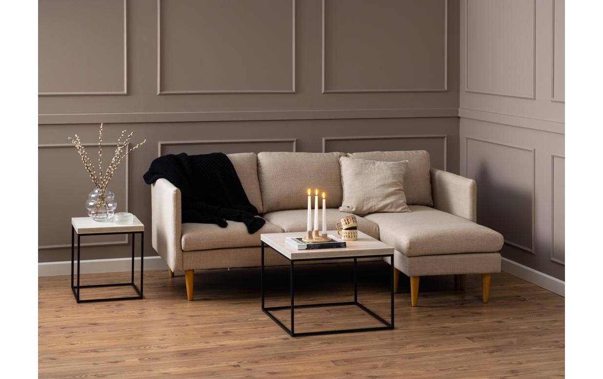 AC Design Couchtisch Barossa 40 x 40 x 45 cm, Beige