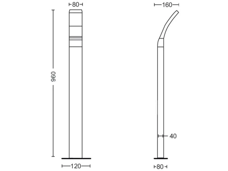 Philips Sockelleuchte Splay, 12 W, 1100 lm, 4000 K, 96 cm, Anthrazit Philips Sockelleuchte Splay, 12 W, 1100 lm, 4000 K, 96 cm, Anthrazit
