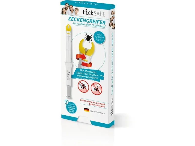 Ticksafe Erste-Hilfe-Set Rotierender Zeckengreifer Mensch