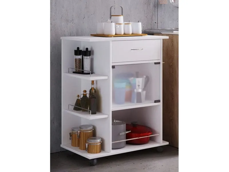 VCM Küchenwagen Pocis 65 x 80 x 39 cm, Weiss
