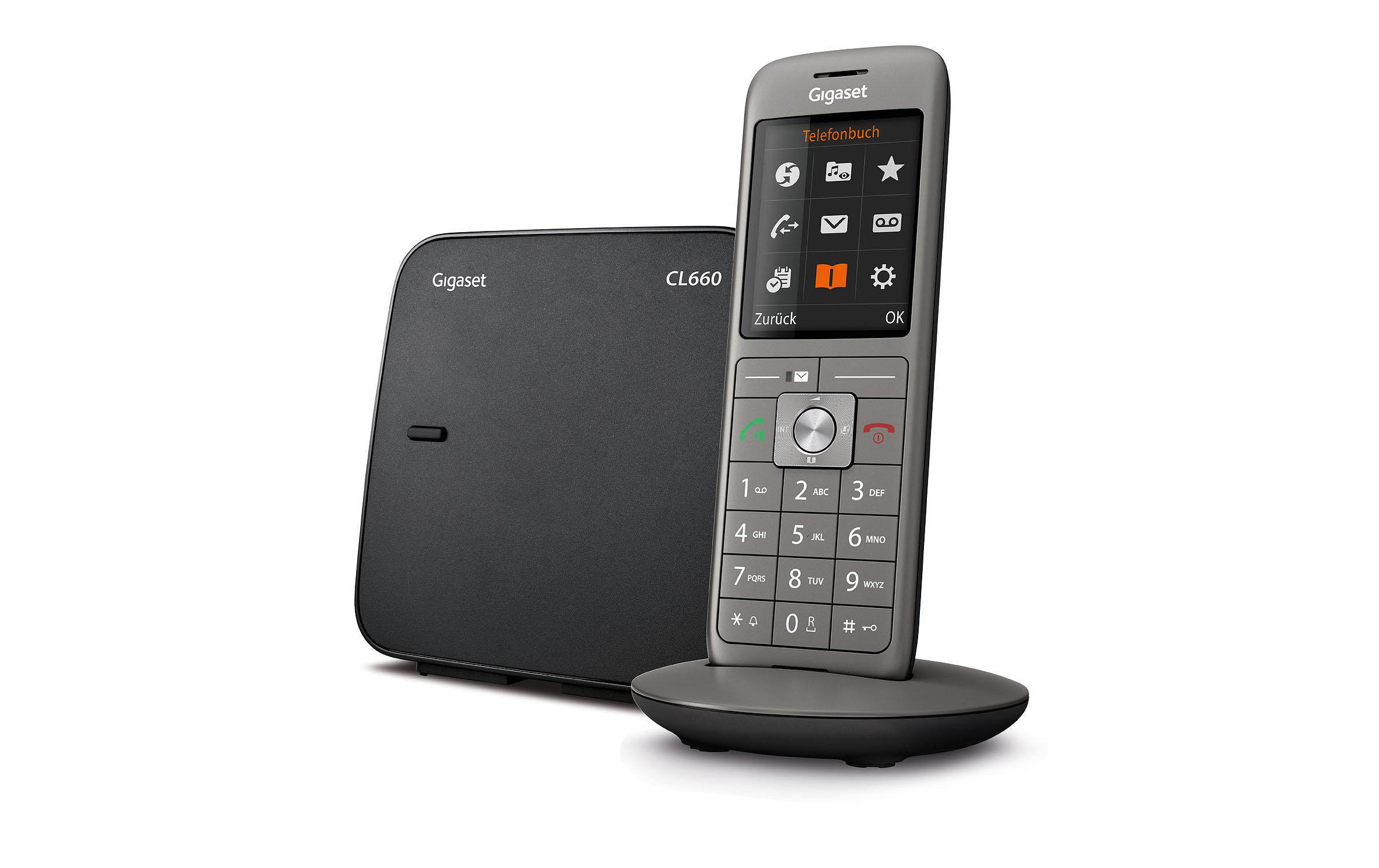 Gigaset Schnurlostelefon CL660 Silber