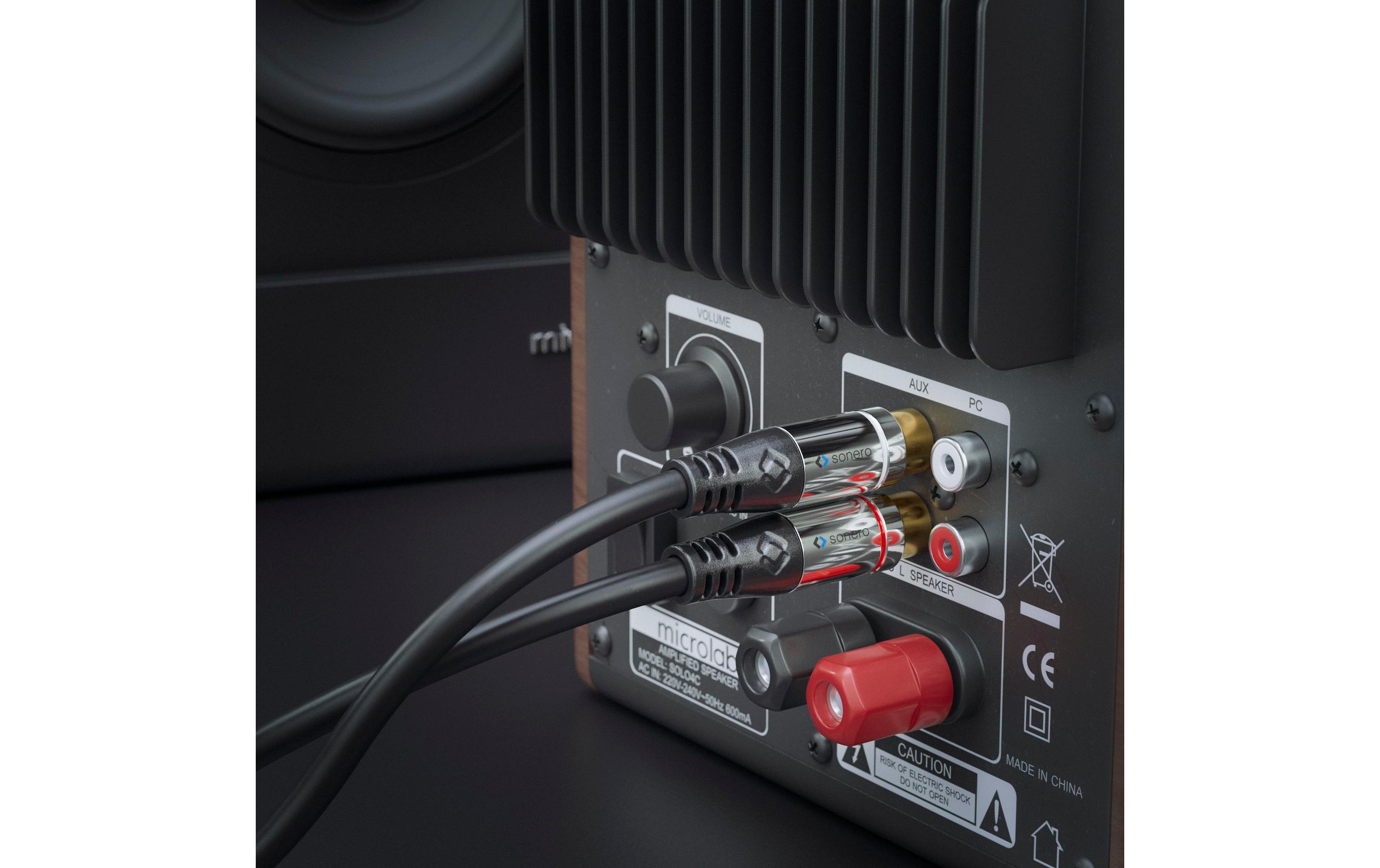 sonero Subwoofer Stereo / Mono Y-Kabel Cinch - Cinch 2 m