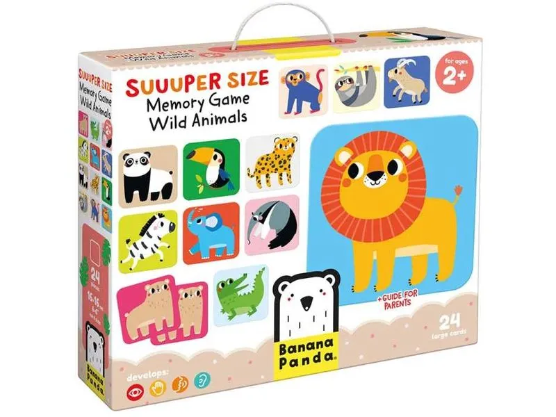 Banana Panda Memo-Spiel Suuuper Size Wild Animals Pappe 30 Teile Banana Panda Memo-Spiel Suuuper Size Wild Animals Pappe 30 Teile