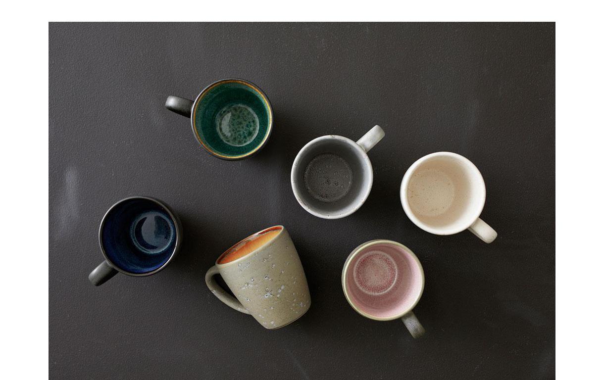 Bitz Kaffeetasse 190 ml, 6 Stück, Schwarz/Dunkelblau