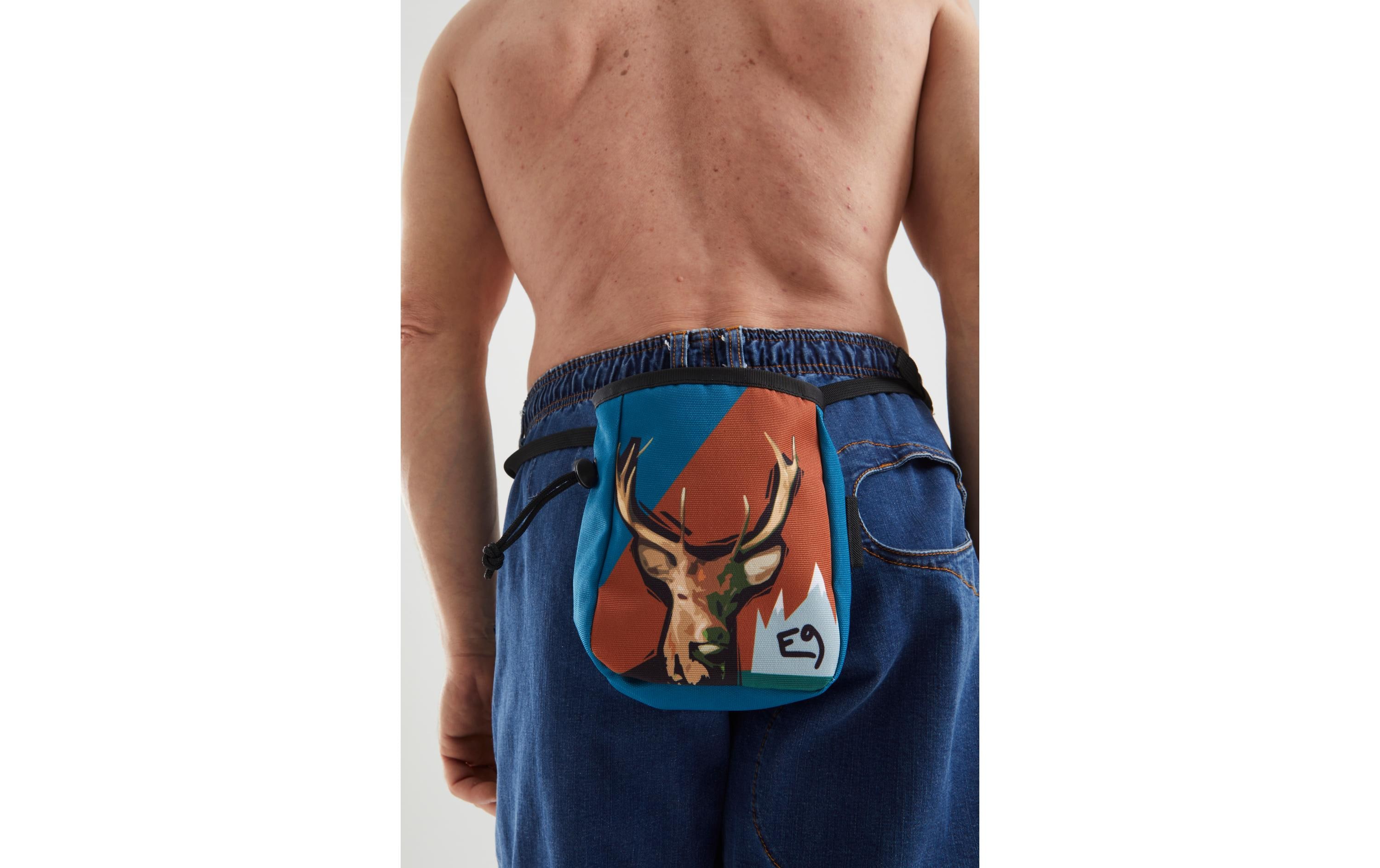 E9 Chalk Bag Osso-P Blau/Dunkelrot