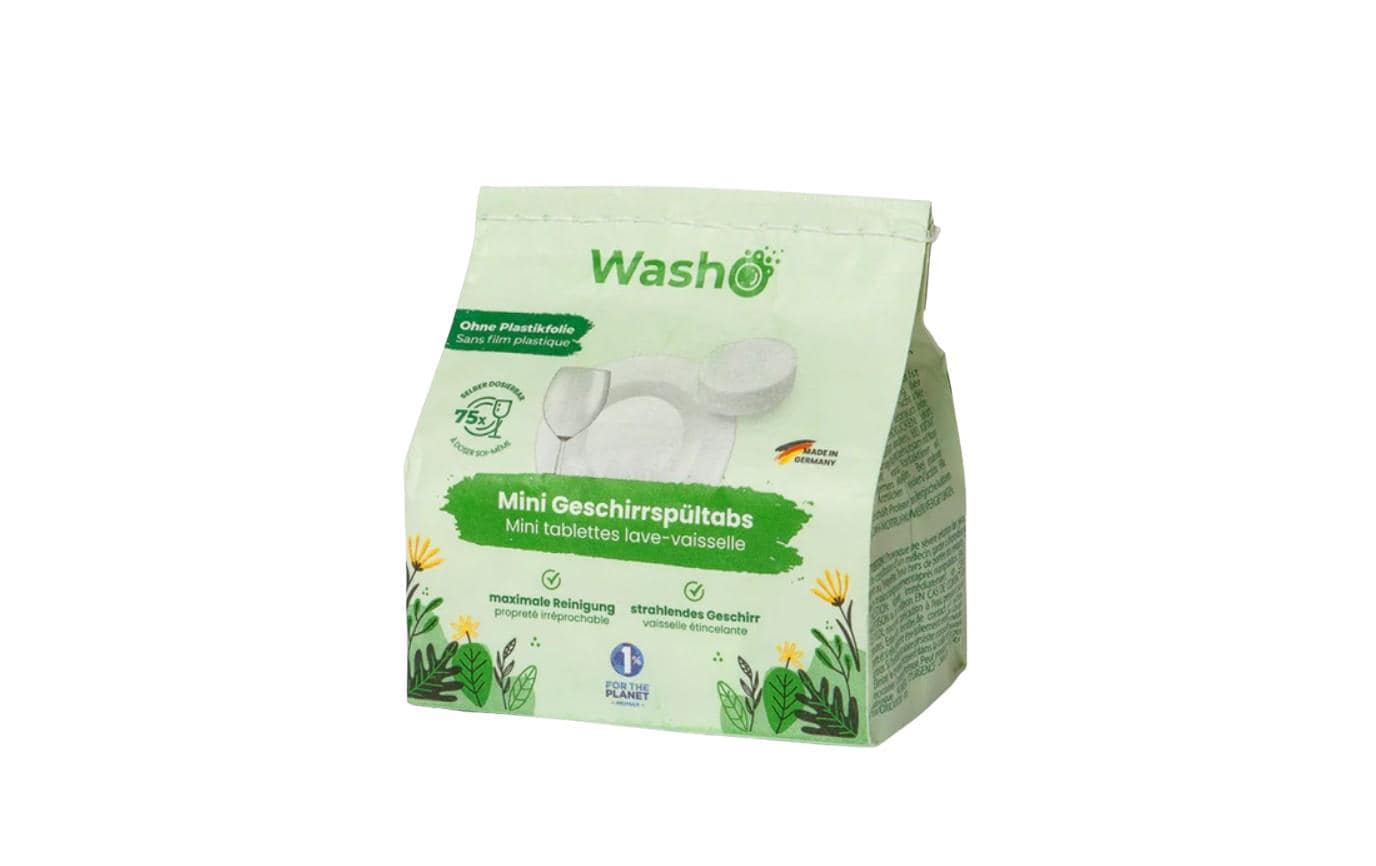 Washo Geschirrspül Tabs Mini 75 Stück Washo Geschirrspül Tabs Mini 75 Stück