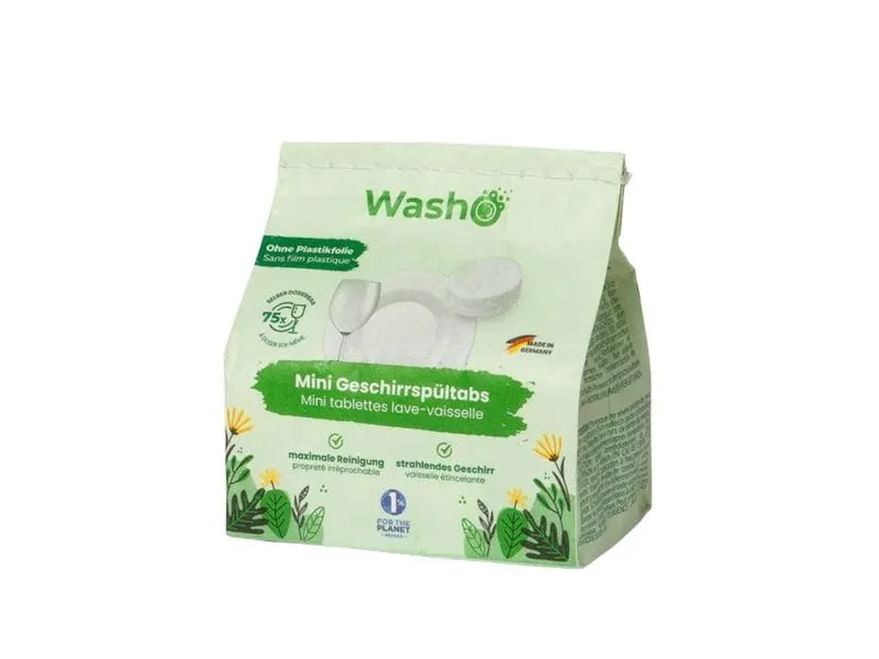 Washo Geschirrspül Tabs Mini 75 Stück Washo Geschirrspül Tabs Mini 75 Stück