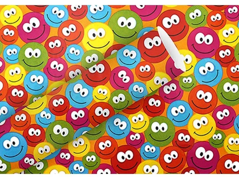 Braun + Company Geschenkpapier Just Smileys 80 g/m², Mehrfarbig, 70 cm x 2 m Braun + Company Geschenkpapier Just Smileys 80 g/m², Mehrfarbig, 70 cm x 2 m