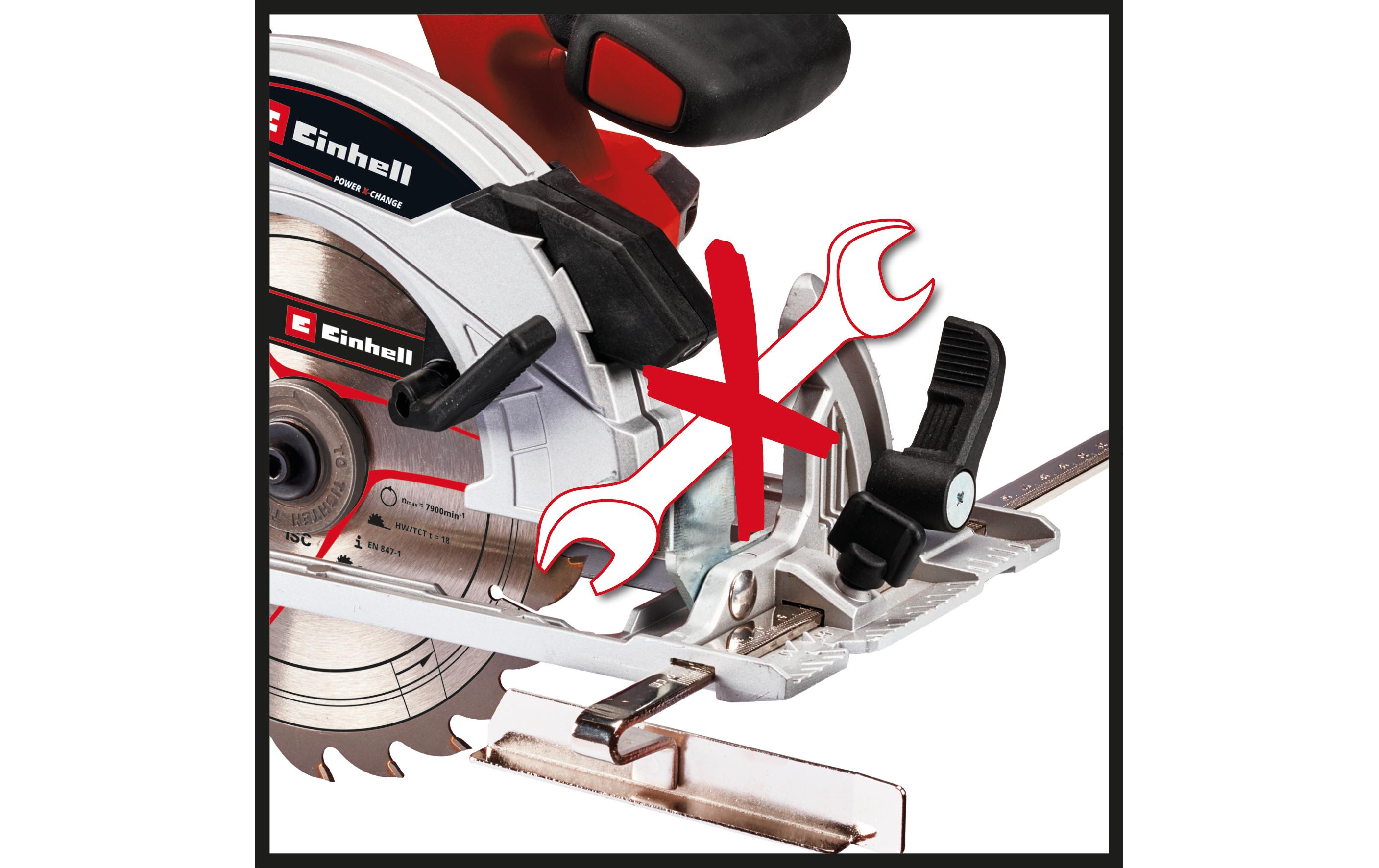 Einhell Akku-Handkreissäge TE-CS 18/165-1 Li Solo