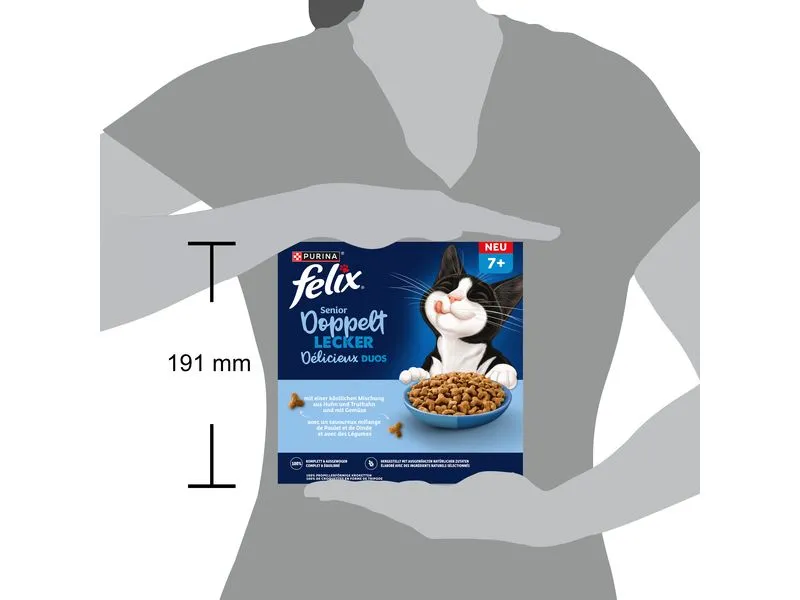 Felix Trockenfutter Doppelt Lecker Senior Geflügel 800 g