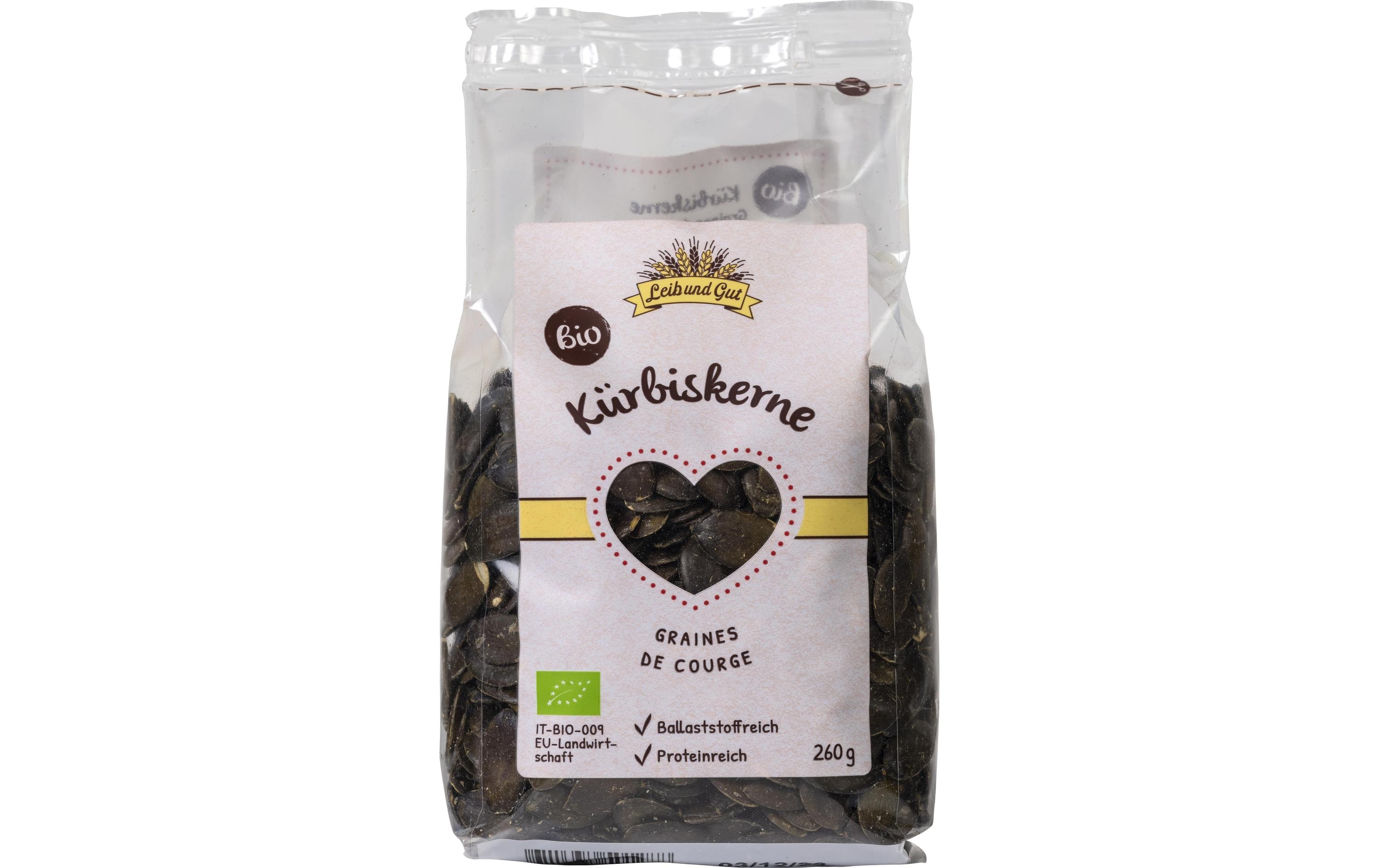 Leib und Gut Bio Kürbiskerne 260 g