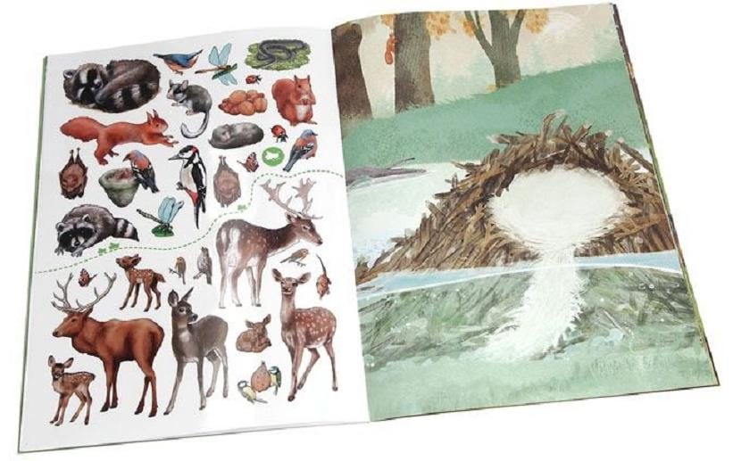 Depesche Stickerbuch Wild Forest mit 282 Sticker, 24 Seiten