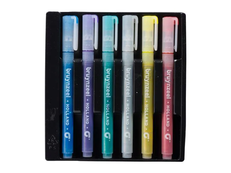 Bruynzeel Filzstift Glitzer für Kinder, 6 Stück Bruynzeel Filzstift Glitzer für Kinder, 6 Stück