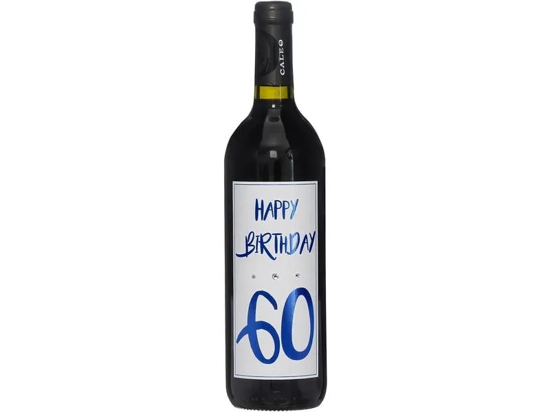 Dreams and Fantasy Geschenkidee Rotwein Happy Birthday 60 Blau, 750 ml Dreams and Fantasy Geschenkidee Rotwein Happy Birthday 60 Blau, 750 ml