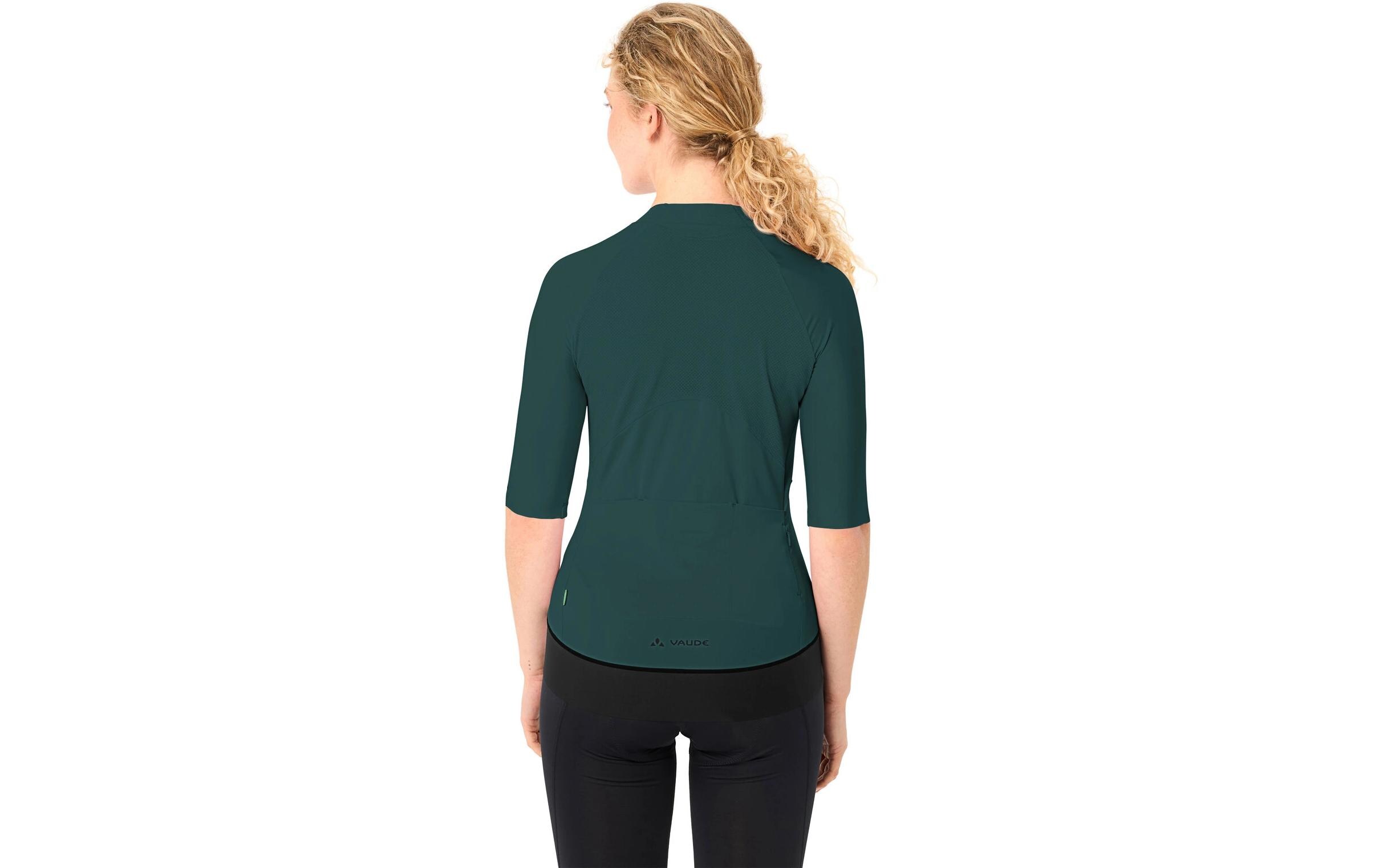 VAUDE Damen Velotrikot Wo Furka FZ III deep pond Grün, Grösse 36